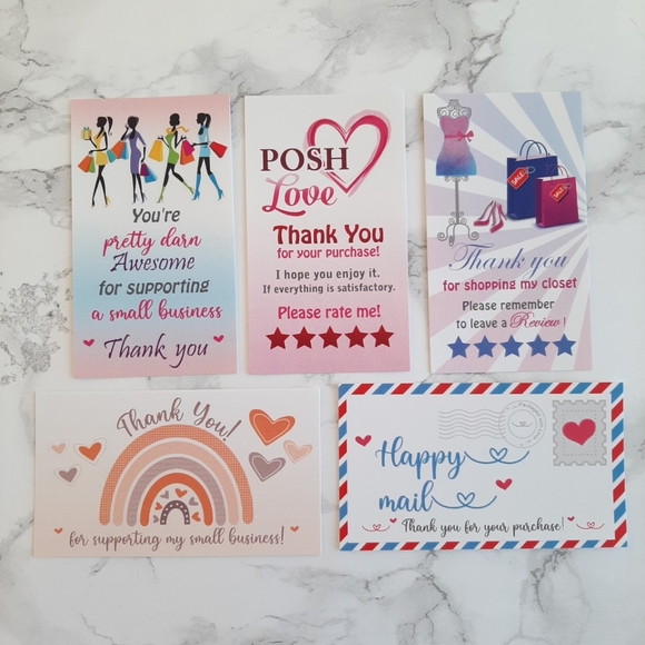 100 Thank You Cards - Picture 7 of 9